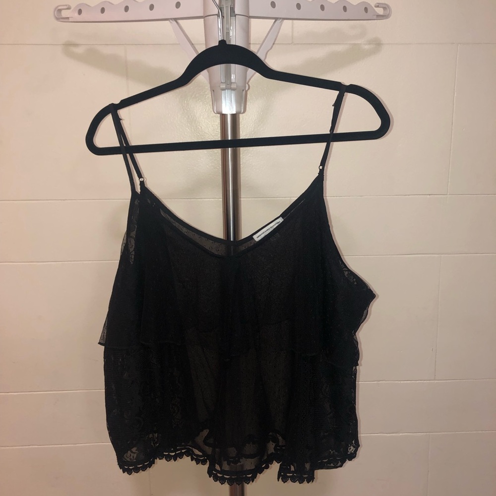 Black sheer top never worn